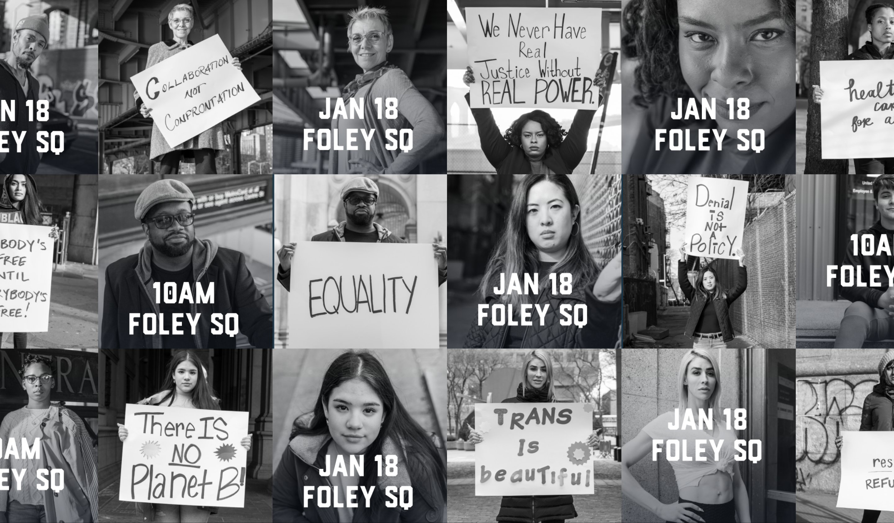 NYC Women's March promotional posters